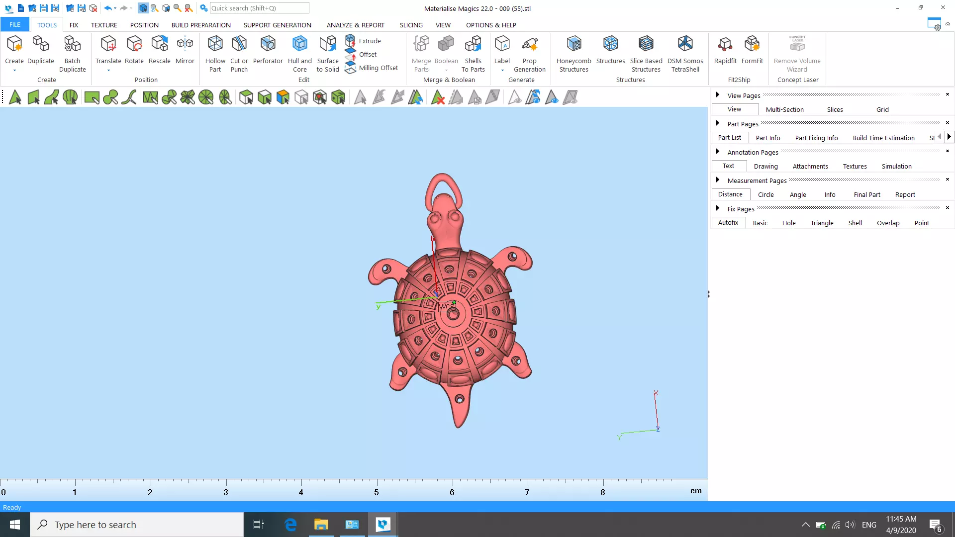 Turtle pendent  3D print model_0