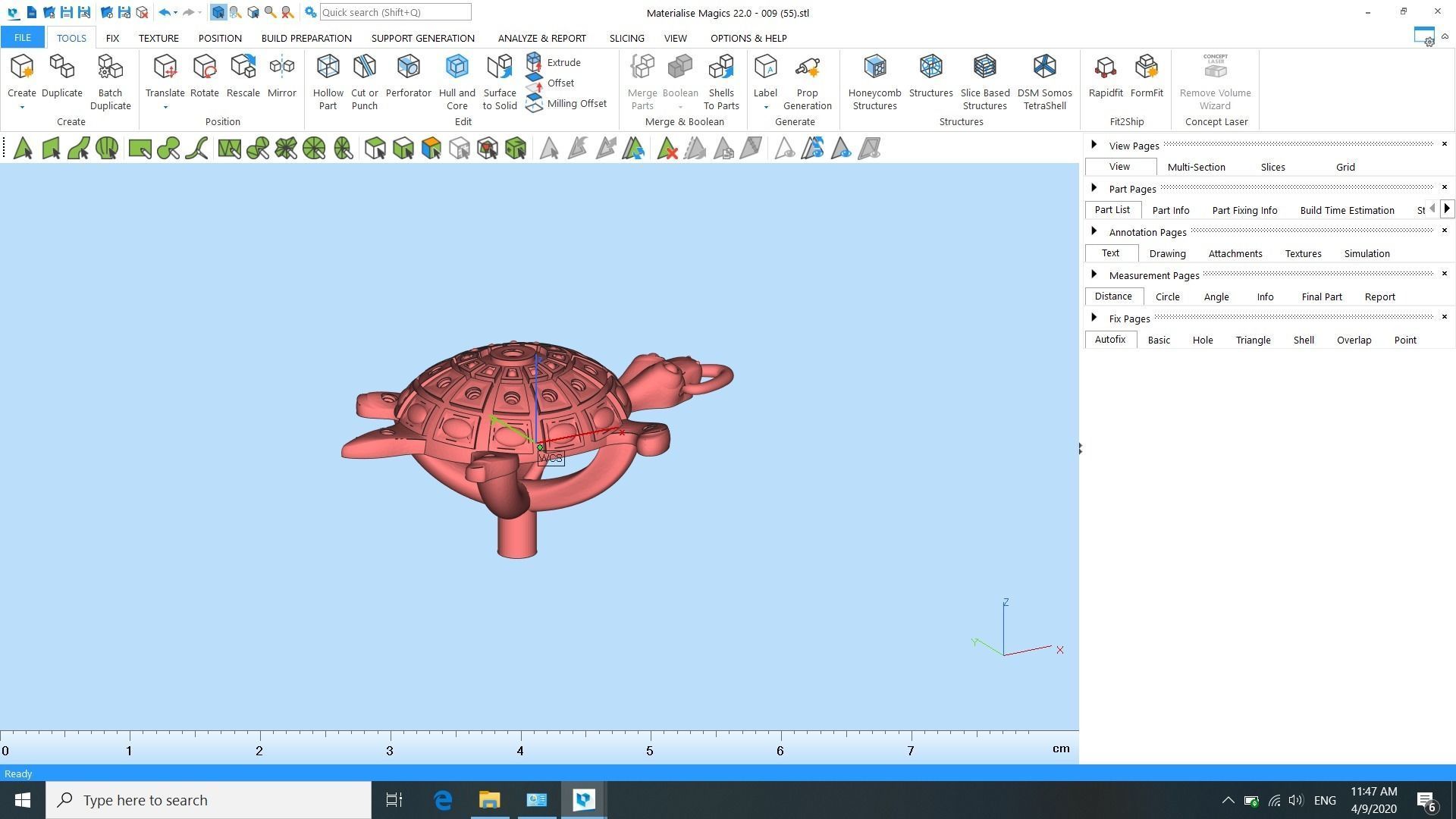 Turtle pendent  3D print model_2