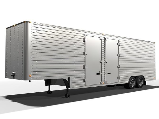 Vintage Moving Van 3D model