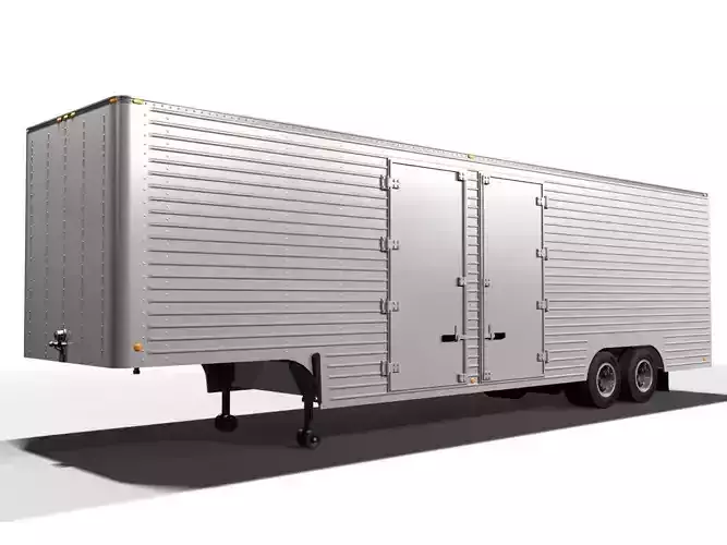 Vintage Moving Van 3D model