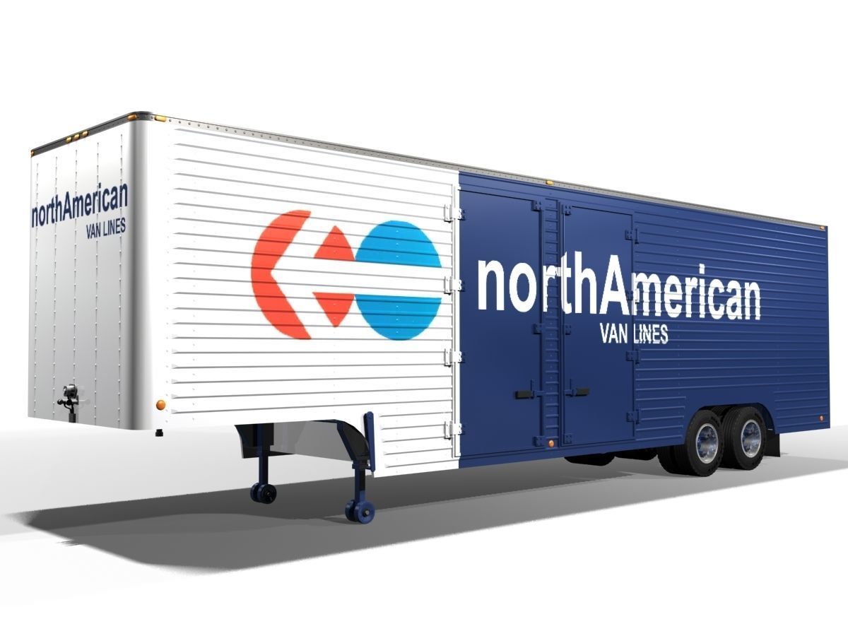 Vintage Moving Van 3D model_19