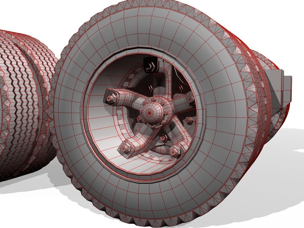 Vintage Moving Van 3D model_18