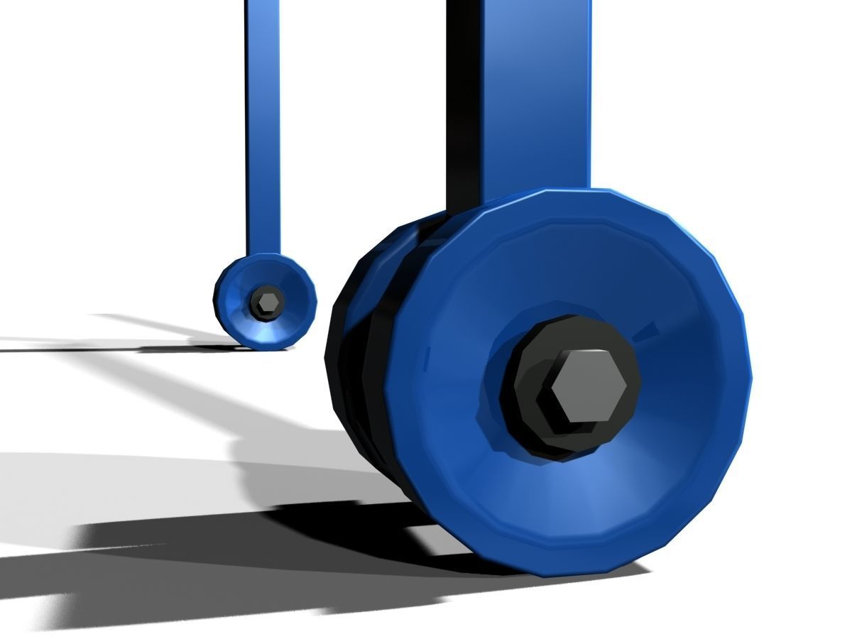 Vintage Moving Van 3D model_9