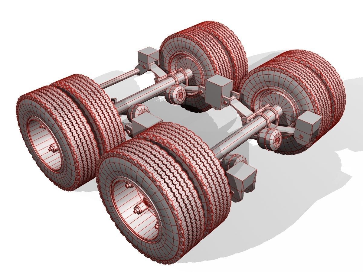 Vintage Moving Van 3D model_17