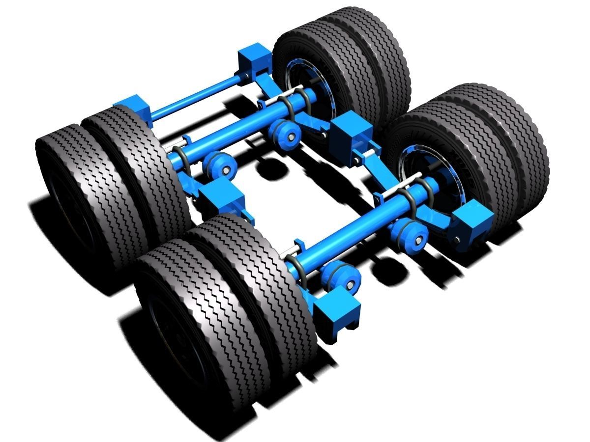 Vintage Moving Van 3D model_7