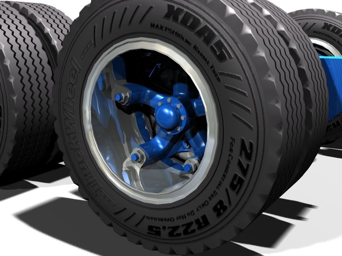 Vintage Moving Van 3D model_8