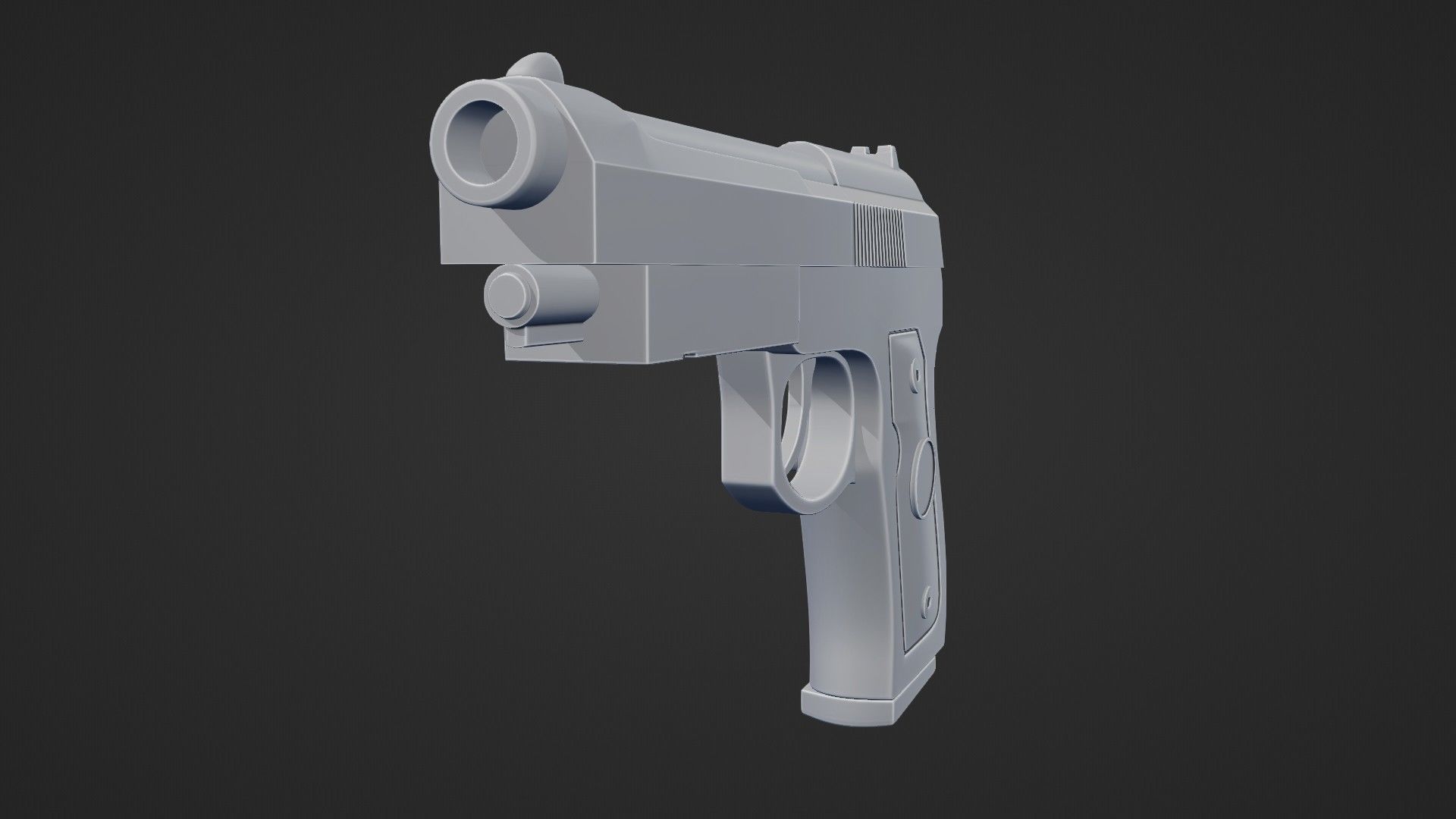 Beretta M9 Pistol 3D model_22