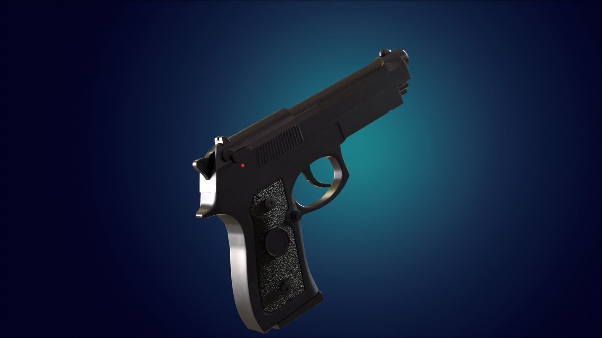 Beretta M9 Pistol 3D model_8