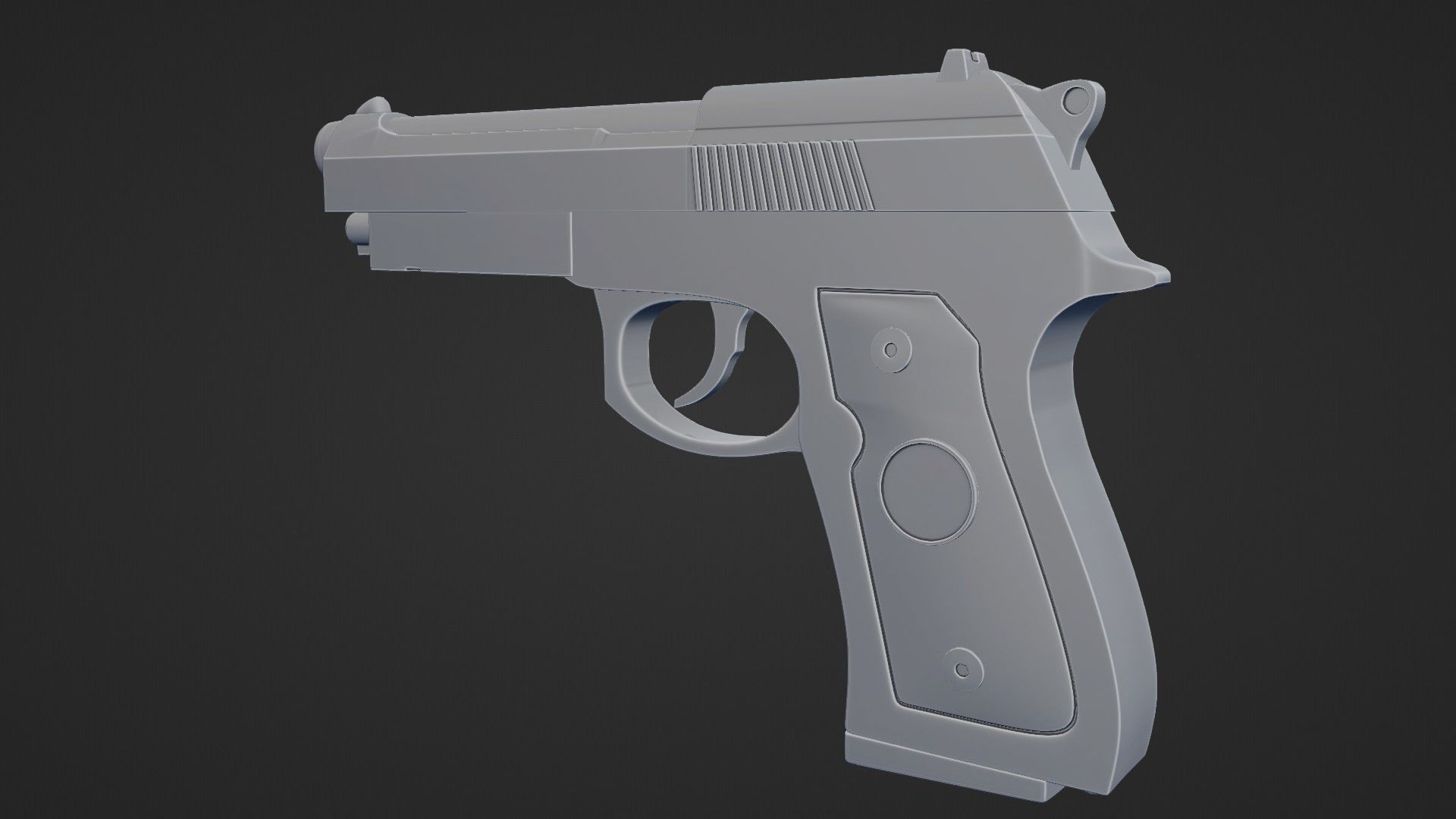Beretta M9 Pistol 3D model_21