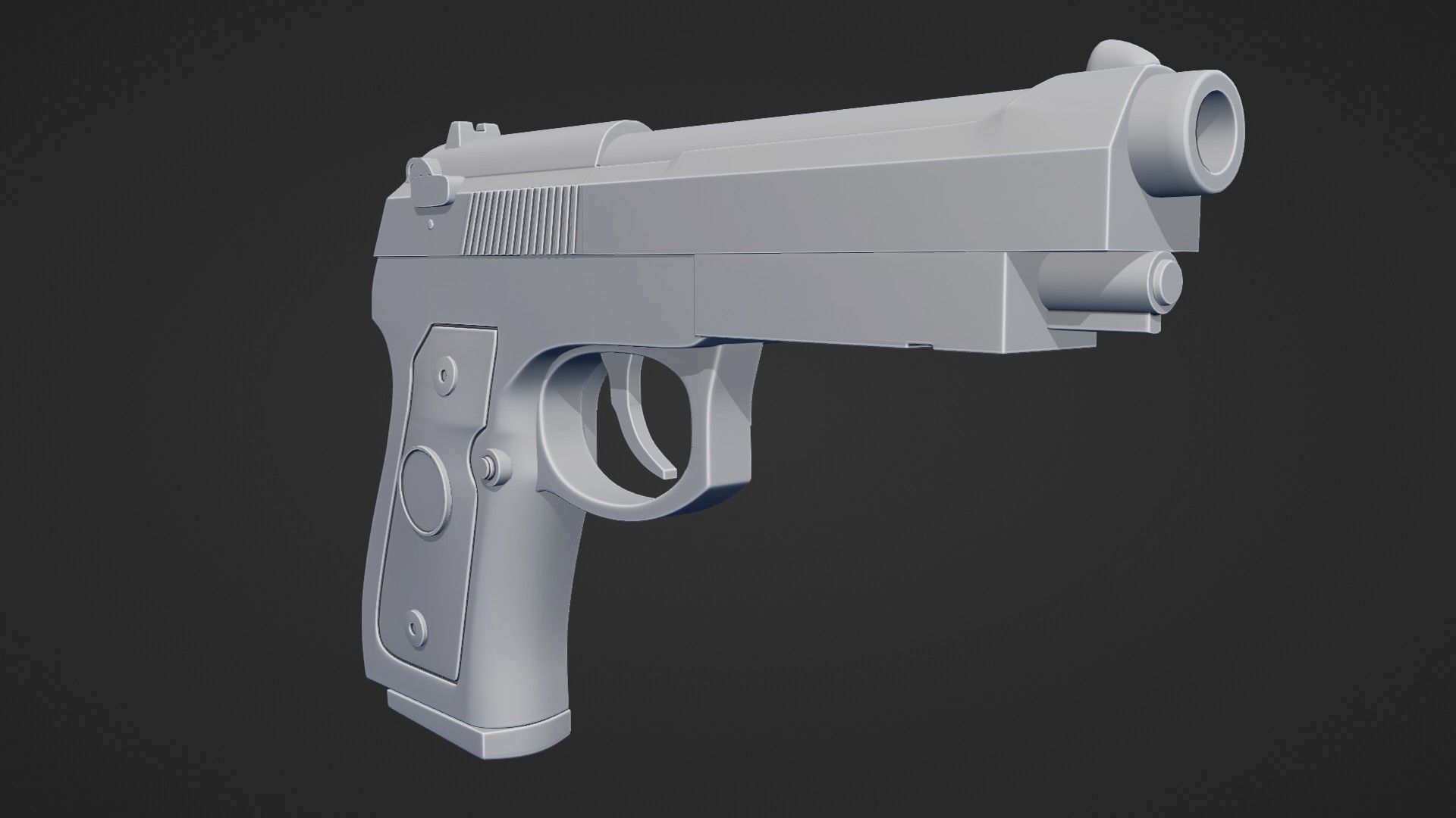 Beretta M9 Pistol 3D model_20