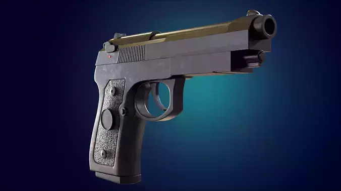 Beretta M9 Pistol 3D model