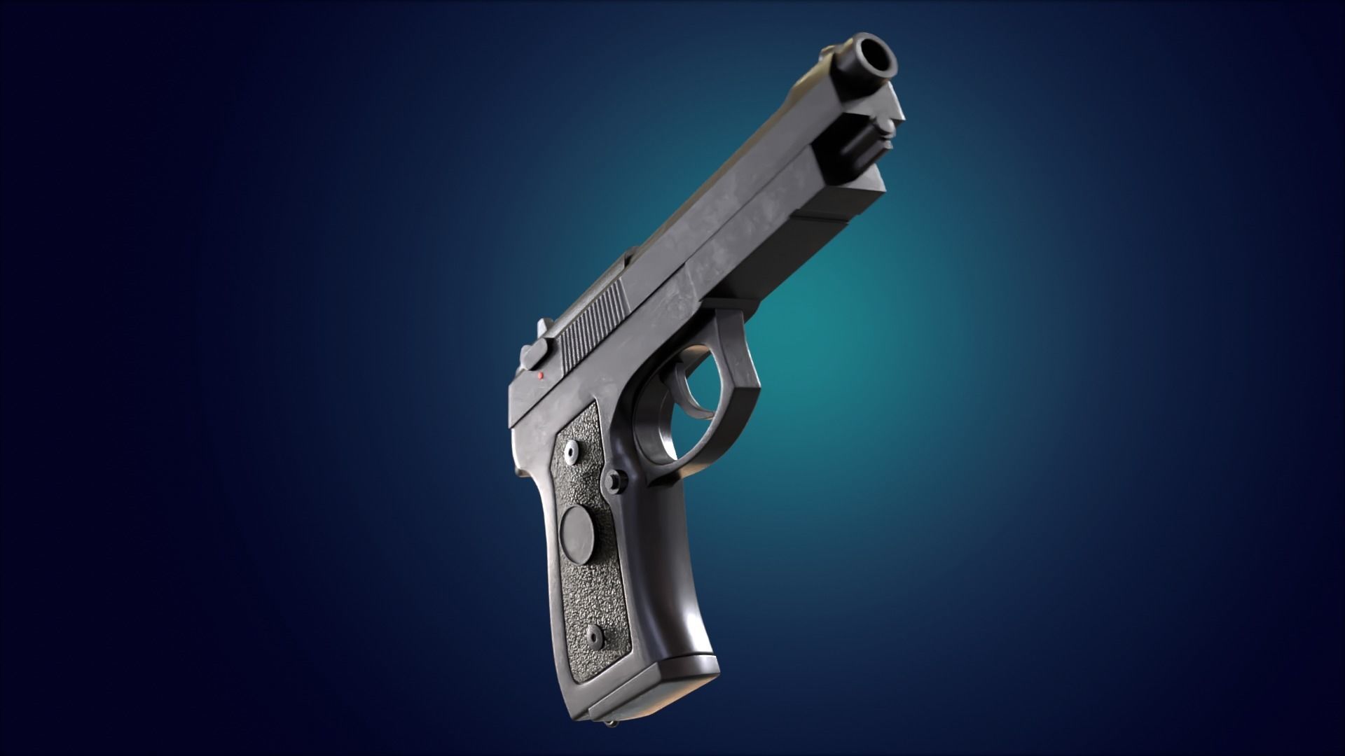 Beretta M9 Pistol 3D model_14