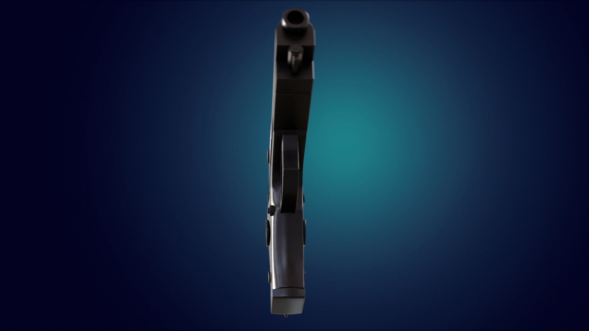 Beretta M9 Pistol 3D model_9