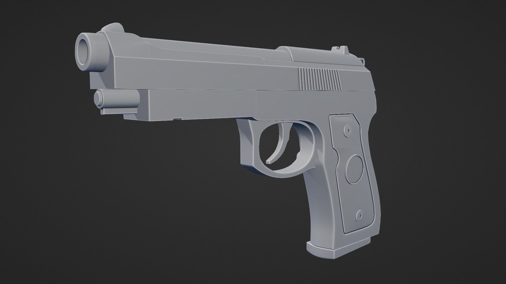Beretta M9 Pistol 3D model_18