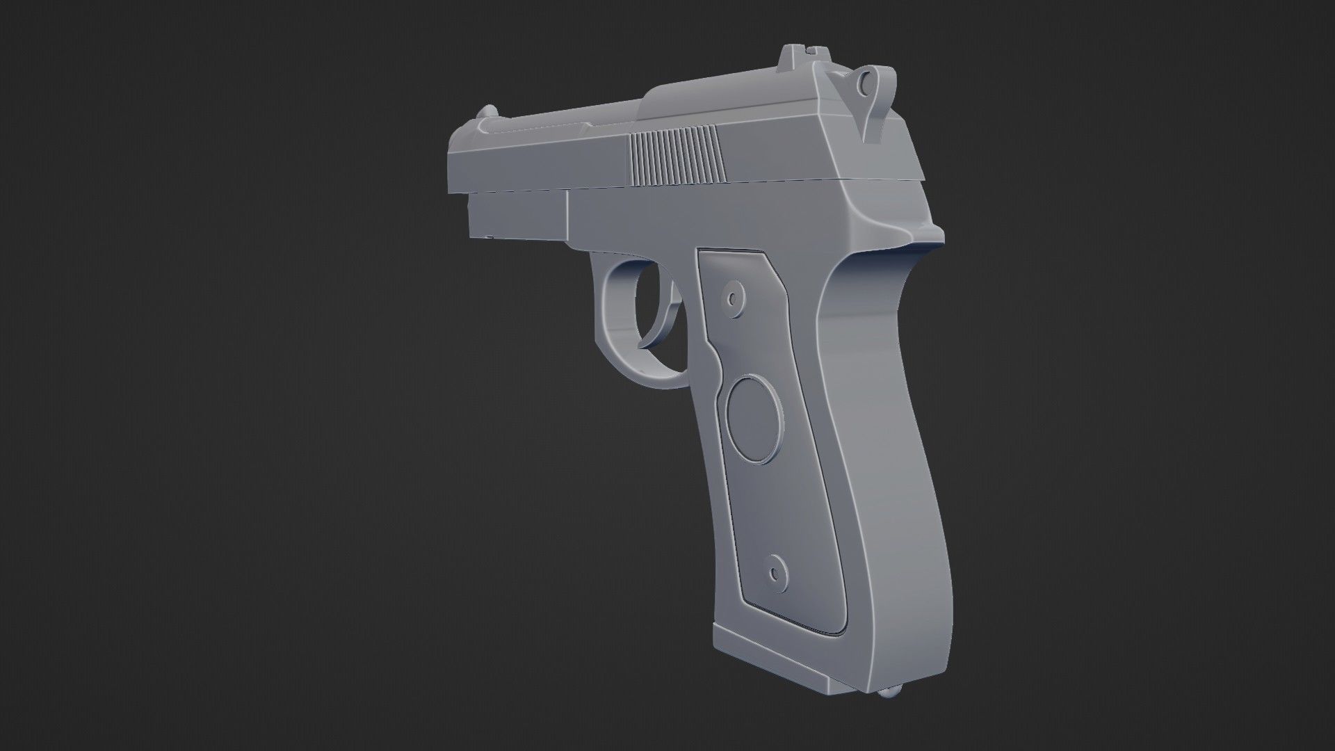 Beretta M9 Pistol 3D model_23