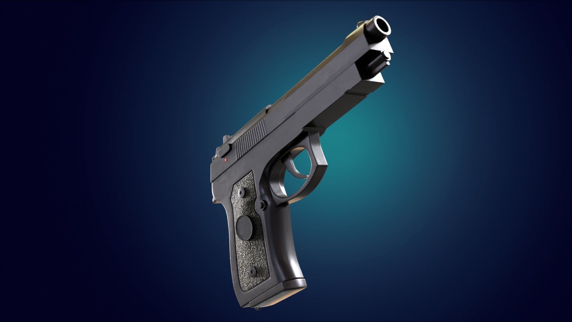 Beretta M9 Pistol 3D model_15