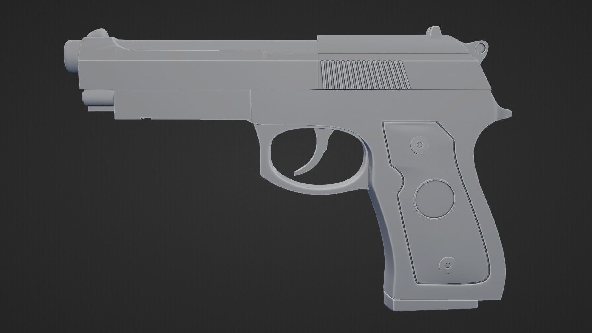 Beretta M9 Pistol 3D model_24