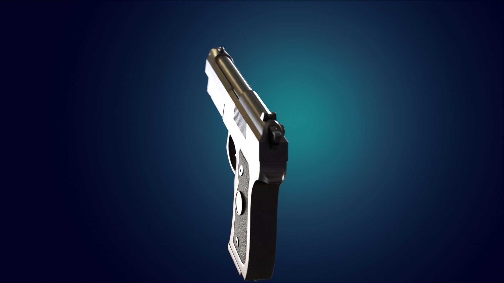 Beretta M9 Pistol 3D model_10