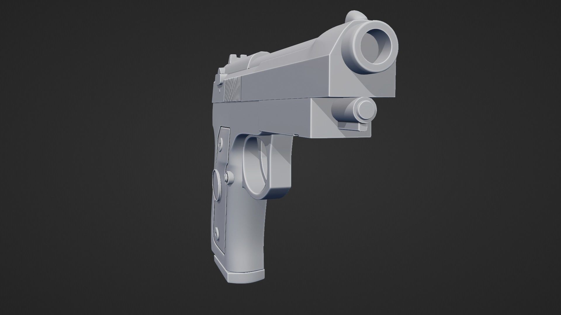 Beretta M9 Pistol 3D model_19