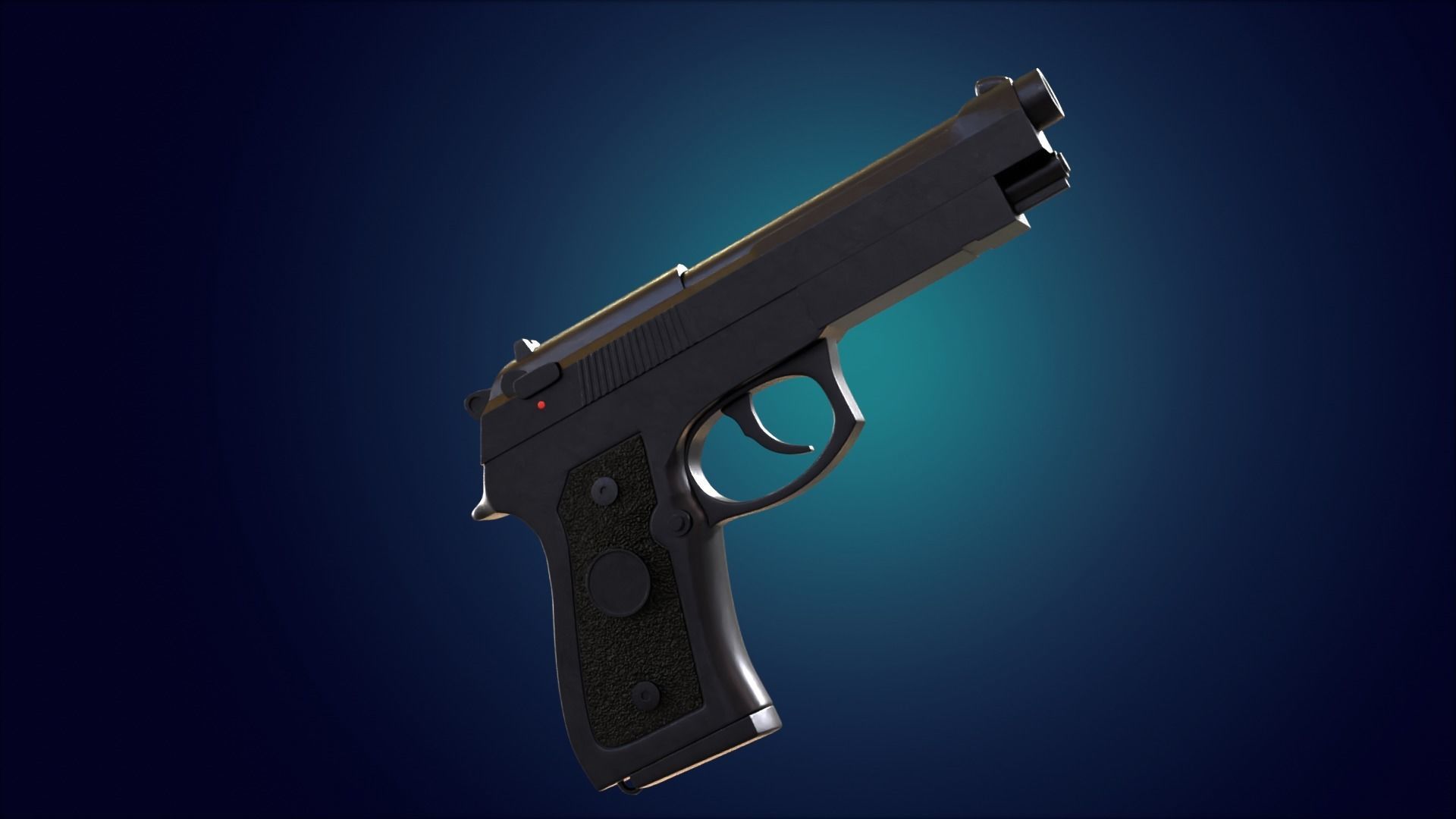 Beretta M9 Pistol 3D model_11
