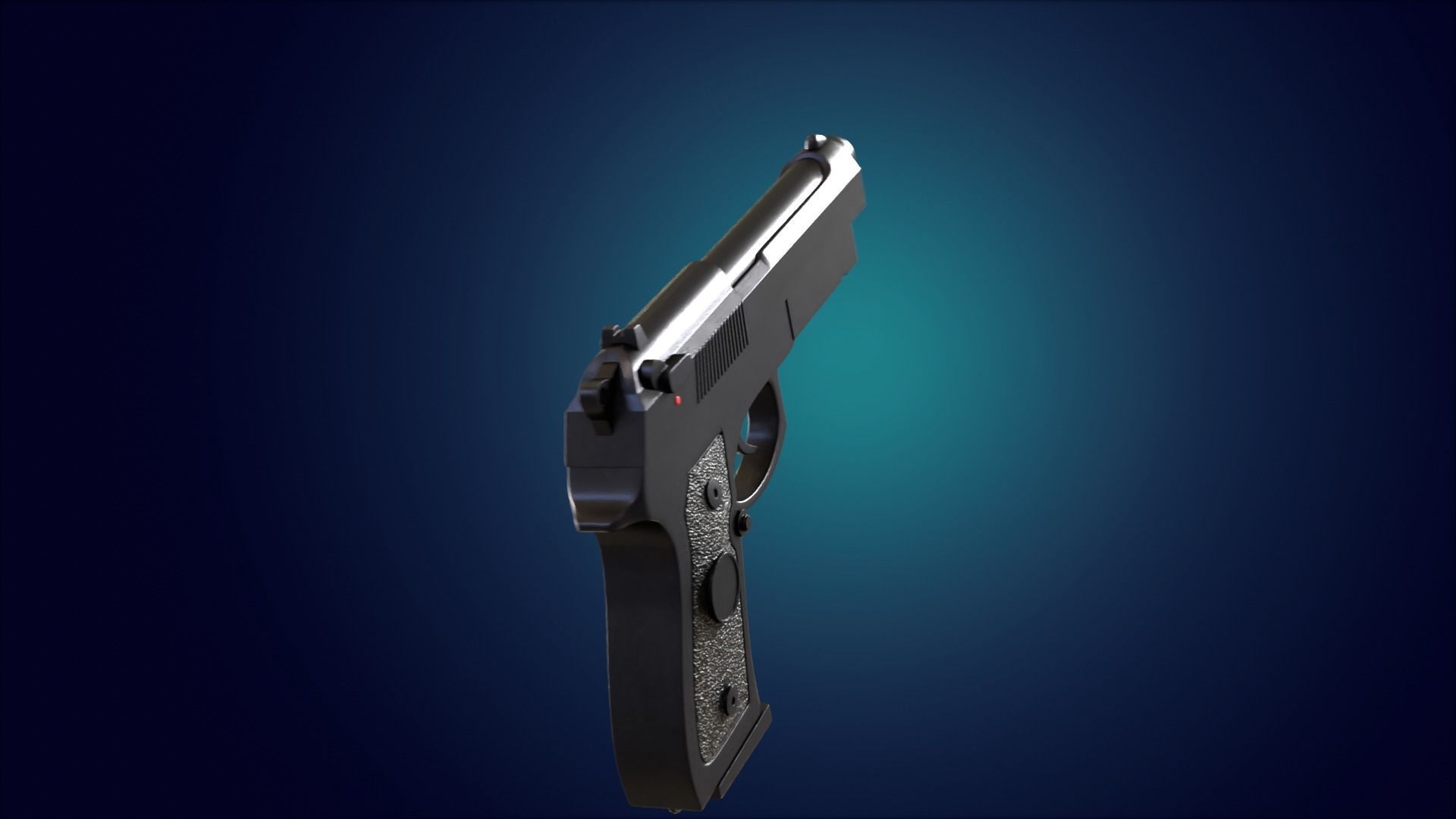 Beretta M9 Pistol 3D model_13