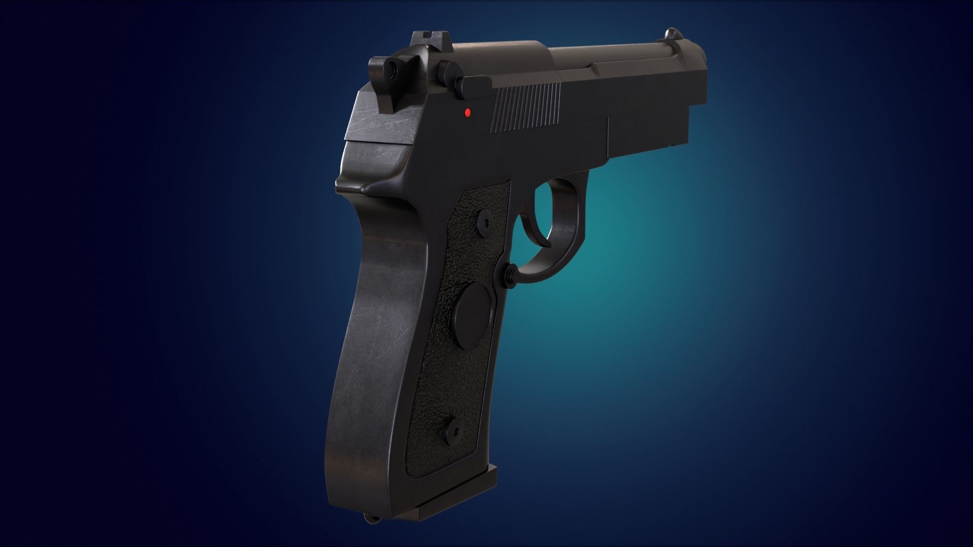 Beretta M9 Pistol 3D model_5