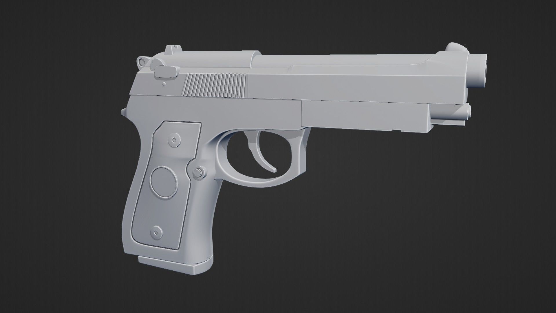 Beretta M9 Pistol 3D model_17