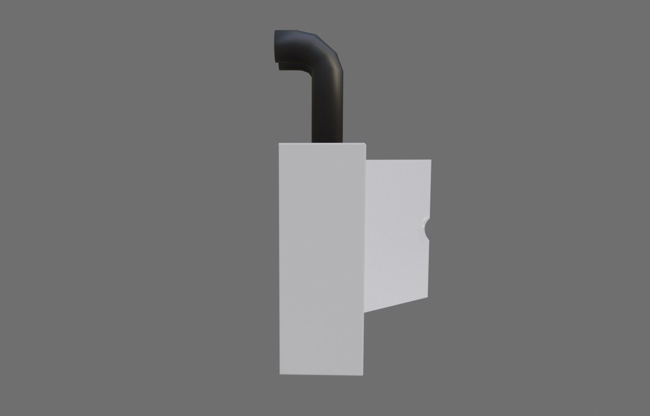 Circuit Breaker Box - Fuse - Electricity - Caixa de Disjuntores Low-poly 3D model_13