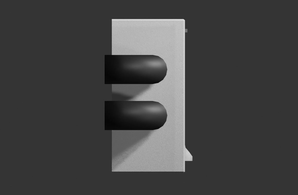 Circuit Breaker Box - Fuse - Electricity - Caixa de Disjuntores Low-poly 3D model_6