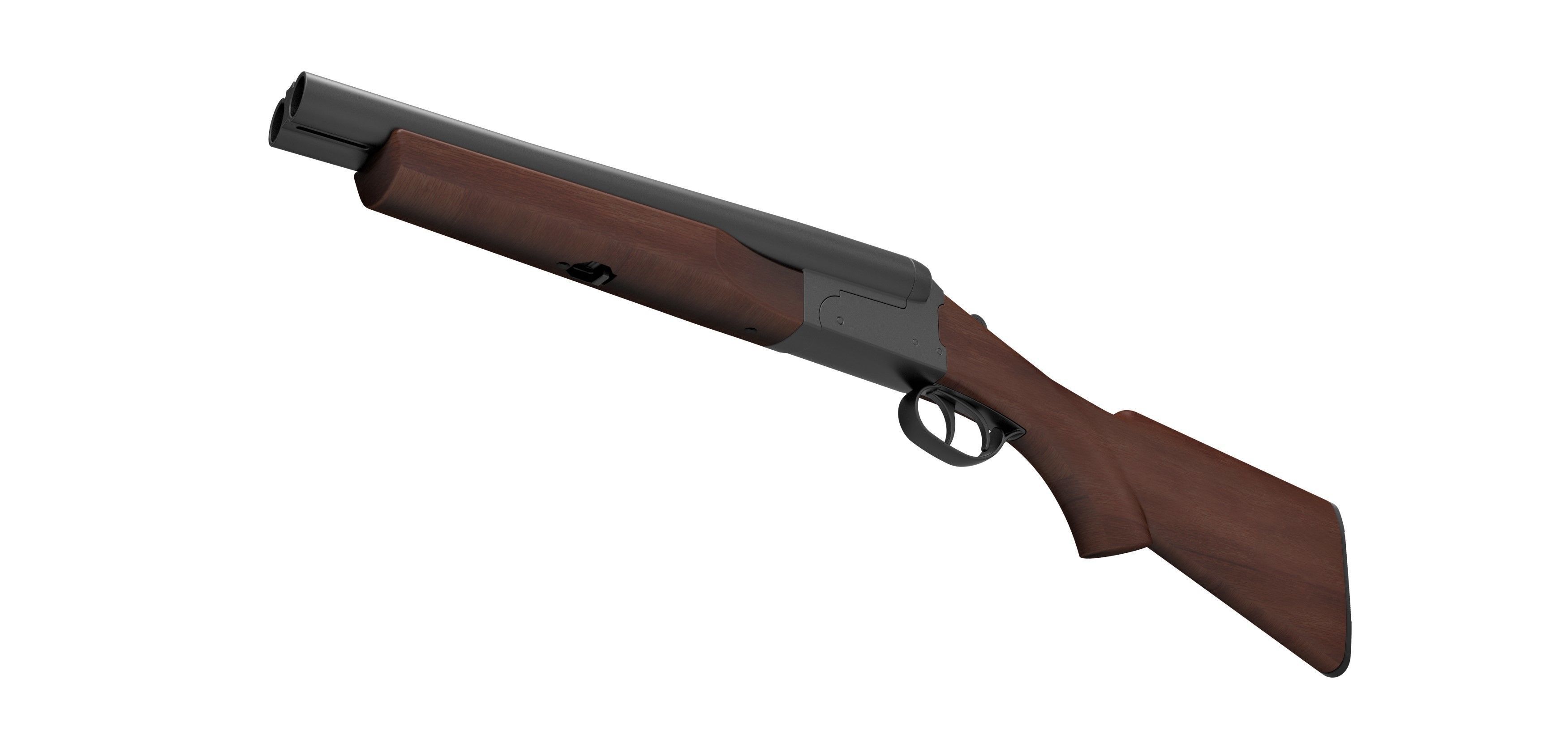 Double Barreled Shotgun Boomstick from The Evil Dead 3D model_2