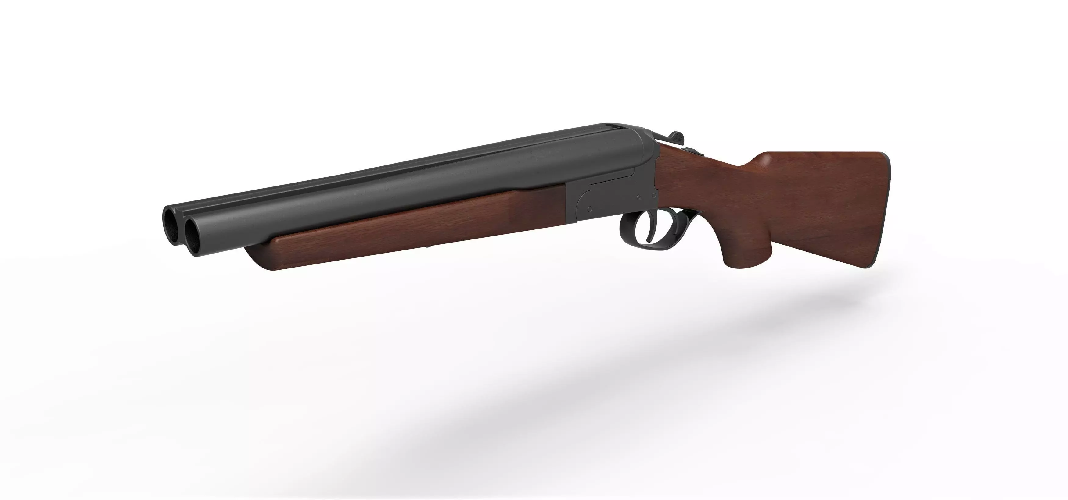 Double Barreled Shotgun Boomstick from The Evil Dead 3D model_0