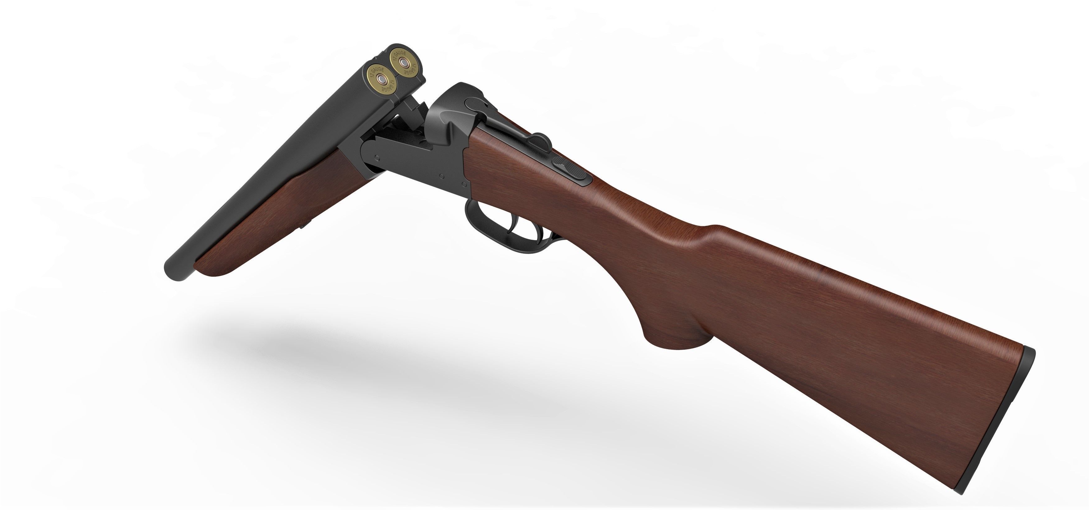 Double Barreled Shotgun Boomstick from The Evil Dead 3D model_14