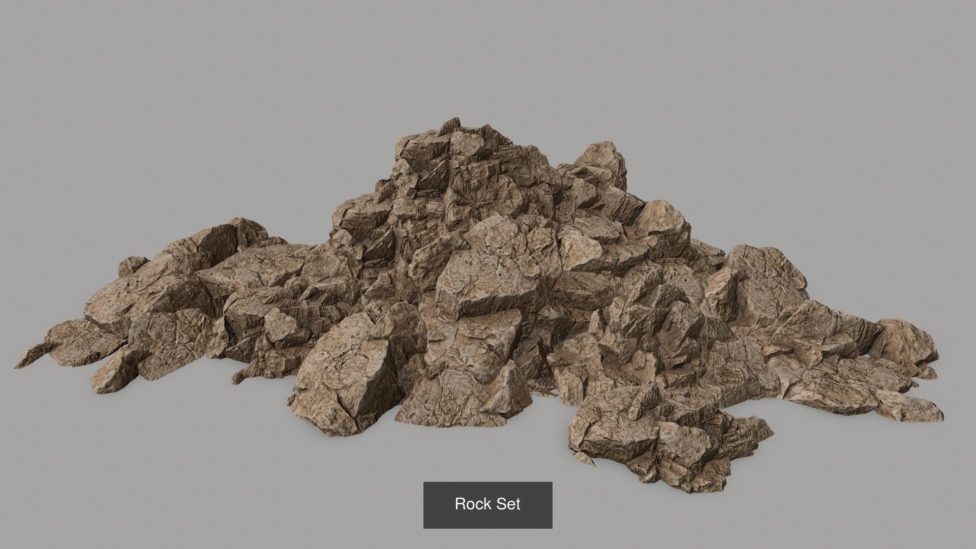 Rock Set 3D Model Collection_2