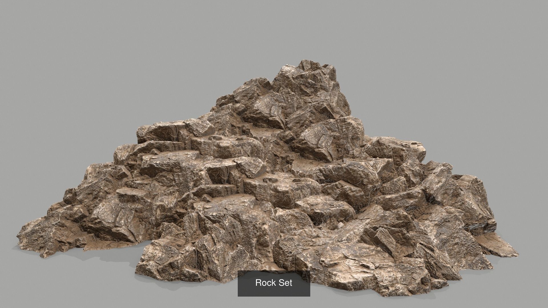 Rock Set 3D Model Collection_1