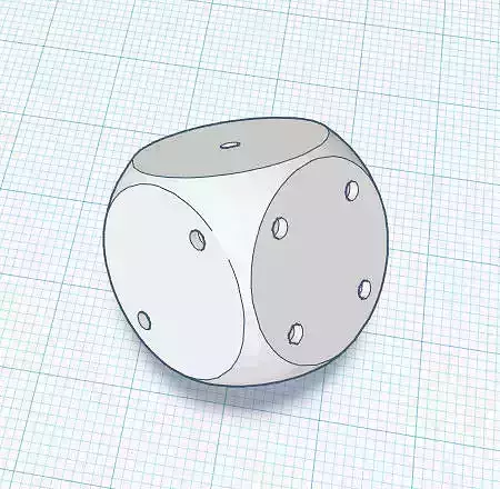 simple dice 3D print model