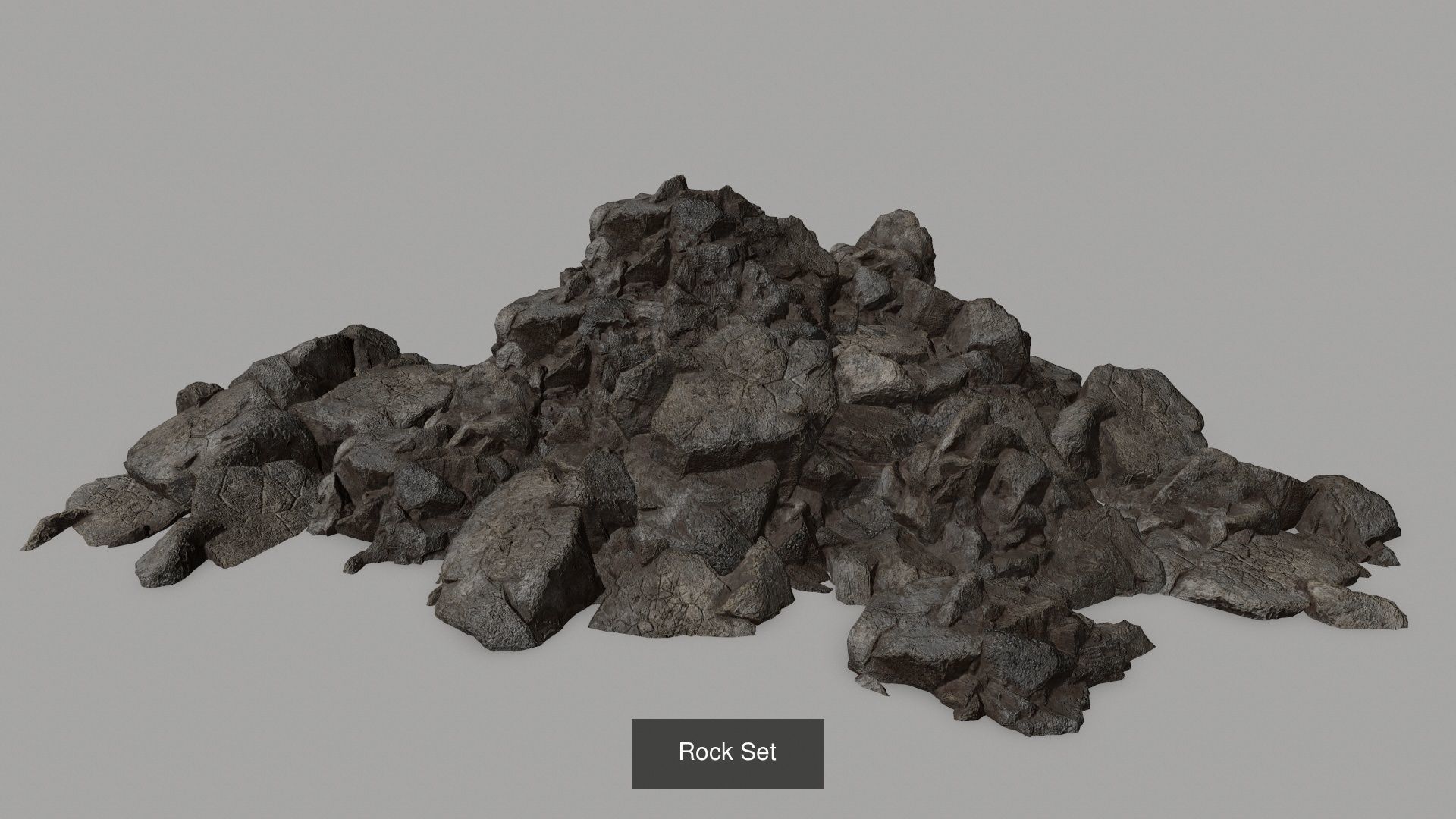 Rock Set 3D Model Collection_2