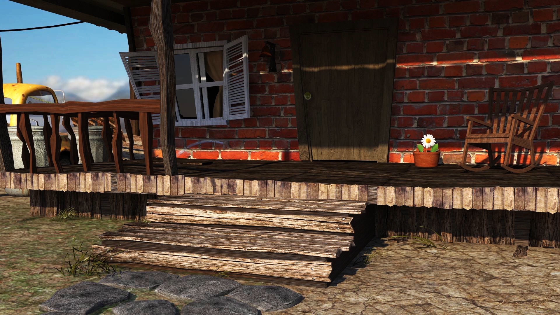 3D Cartoon house environment 3D model_5