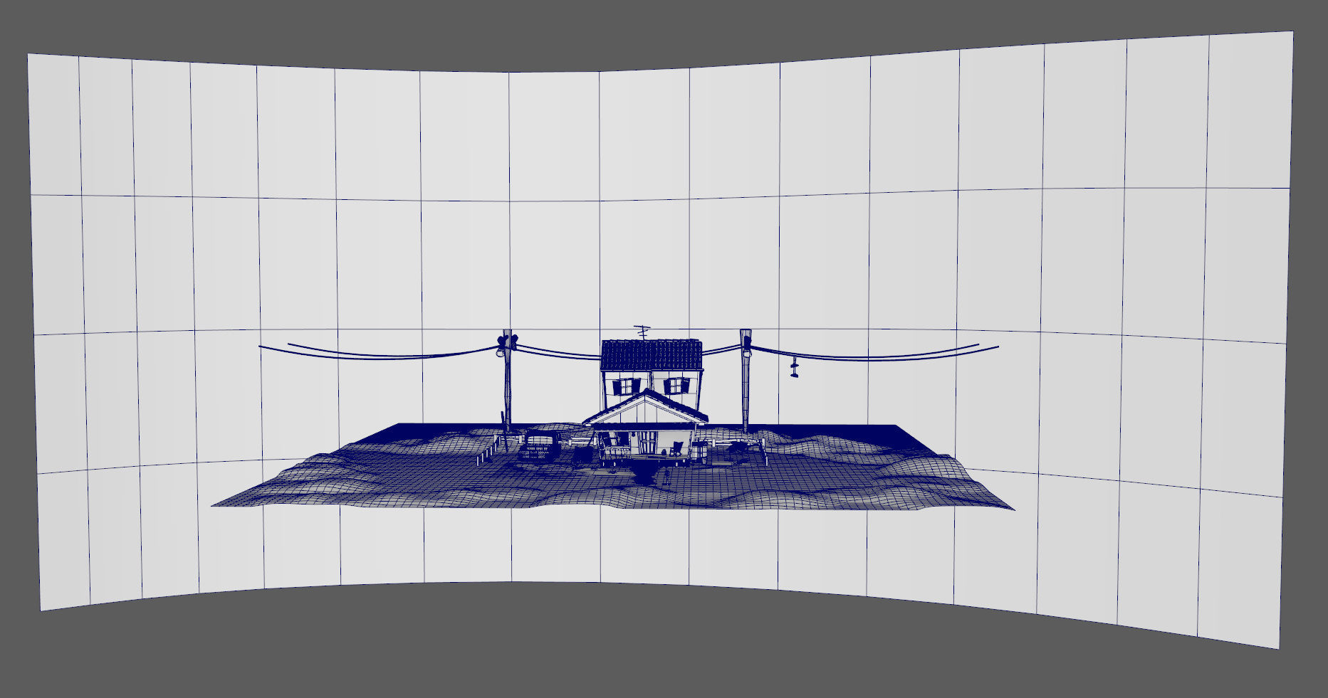 3D Cartoon house environment 3D model_12