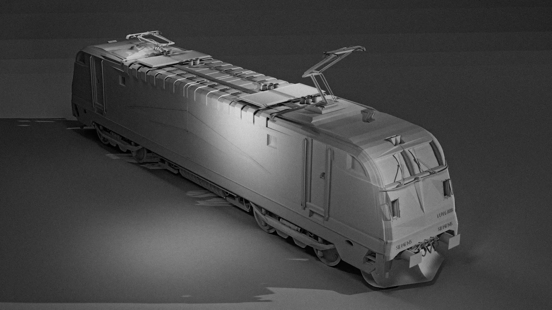 Fictitious model of Eu-44 train 3D model 3D model