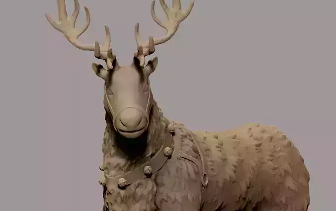 Rudolph reindeer 3D print model