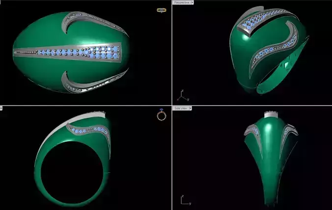 3D BASKI MODEL RING JEWELRY