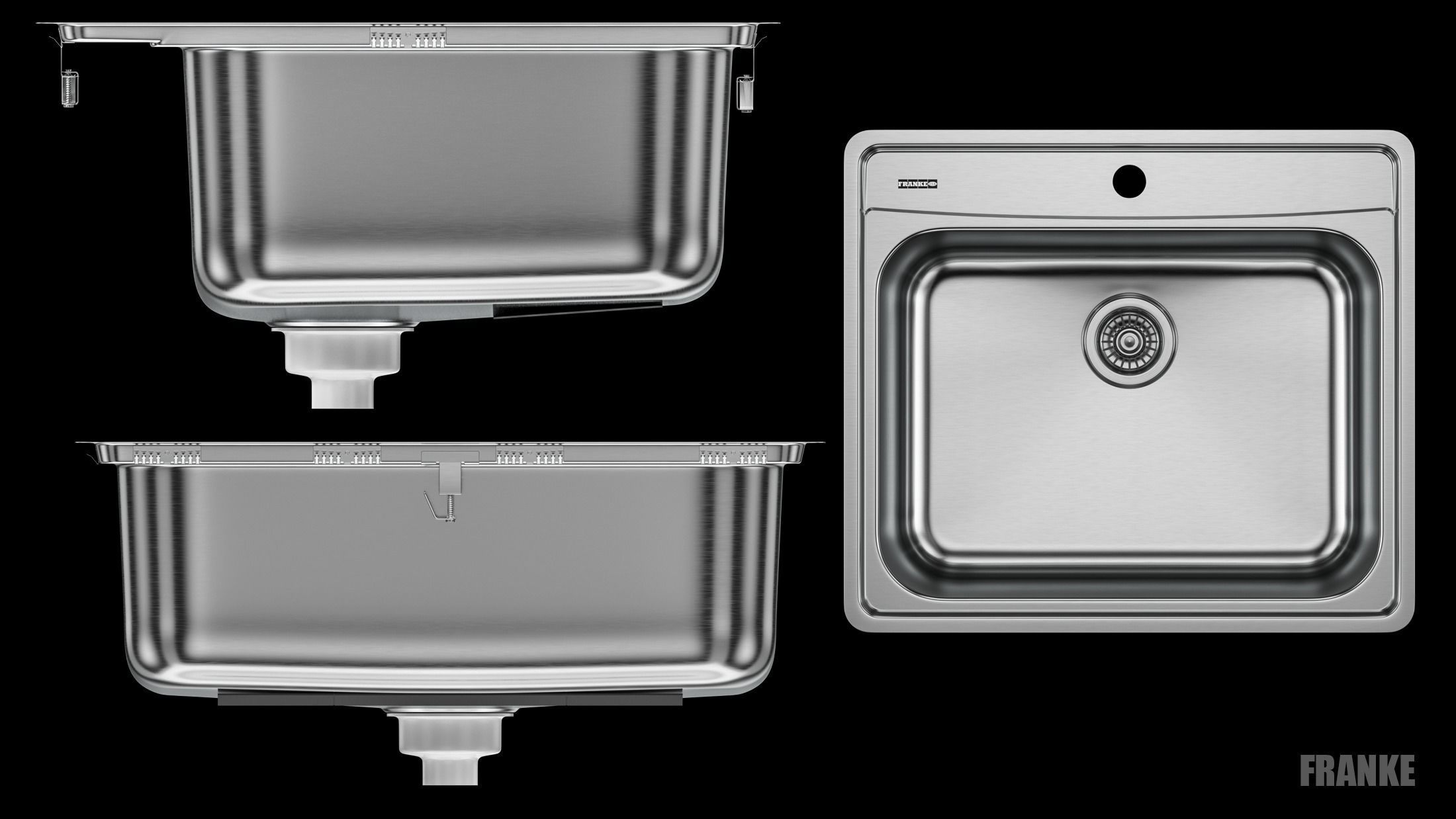 Sink FRANKE  EVSCG901-18 3D model_5