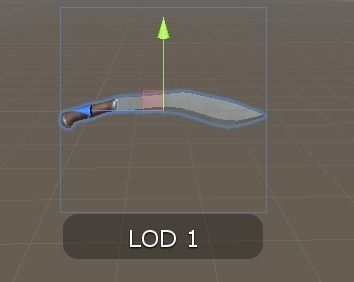 KukuriKnife knife with metal handle Low-poly 3D model_5