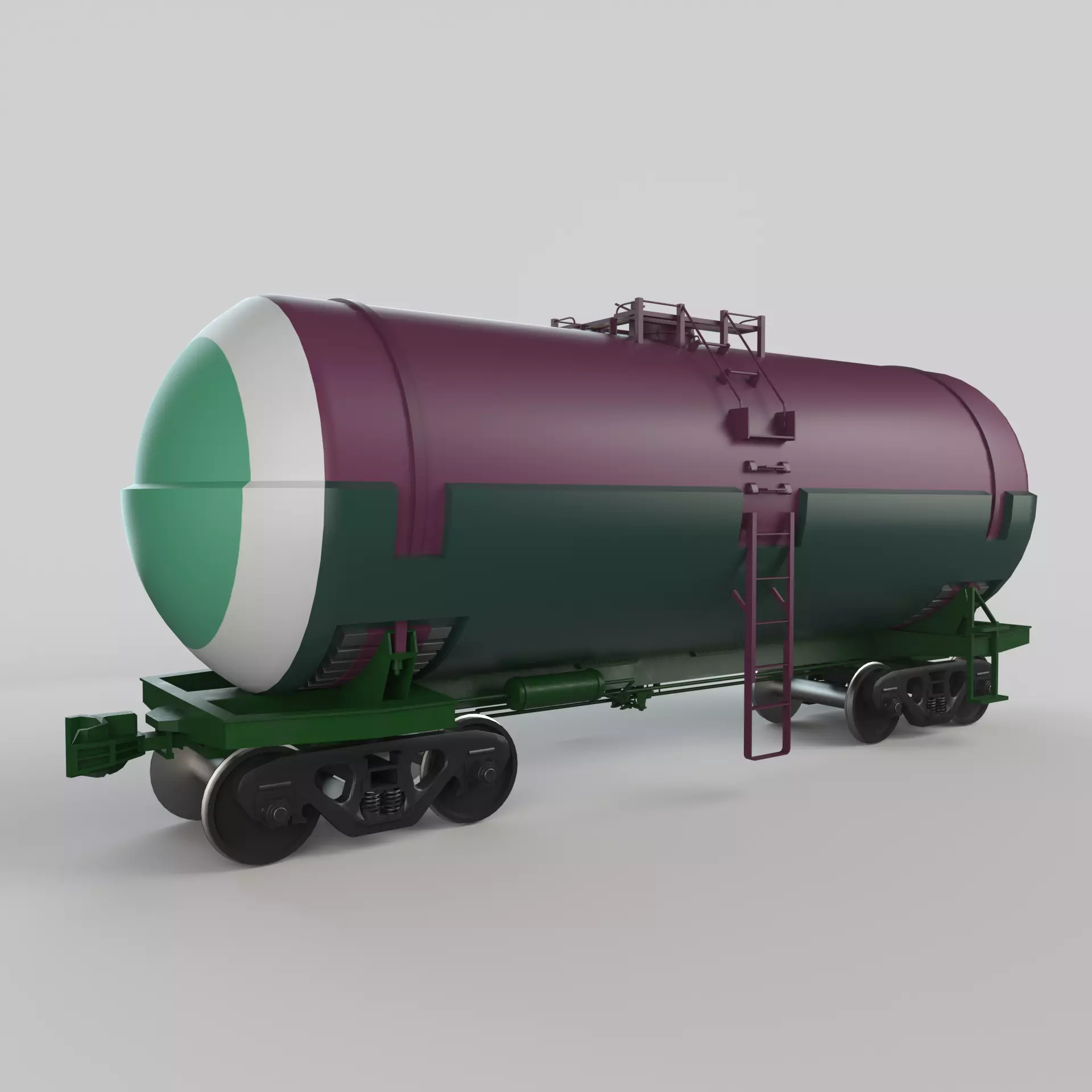 Railroad Tank Car 3D model_0
