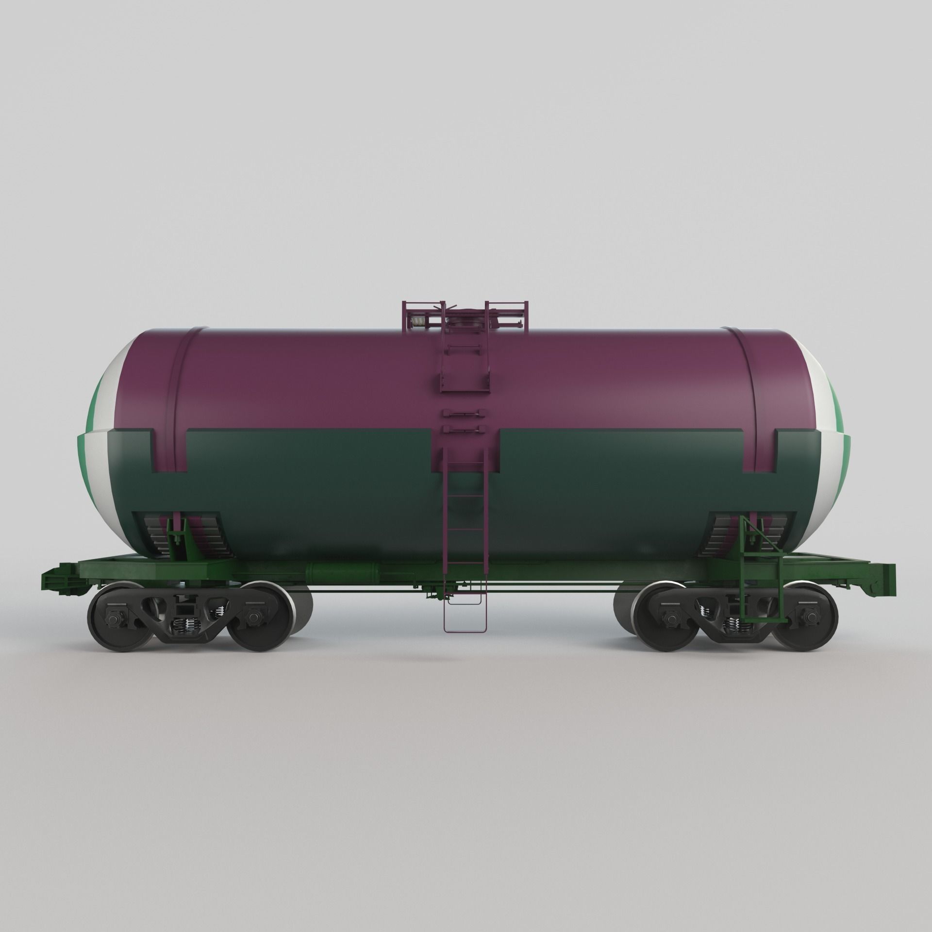 Railroad Tank Car 3D model_2