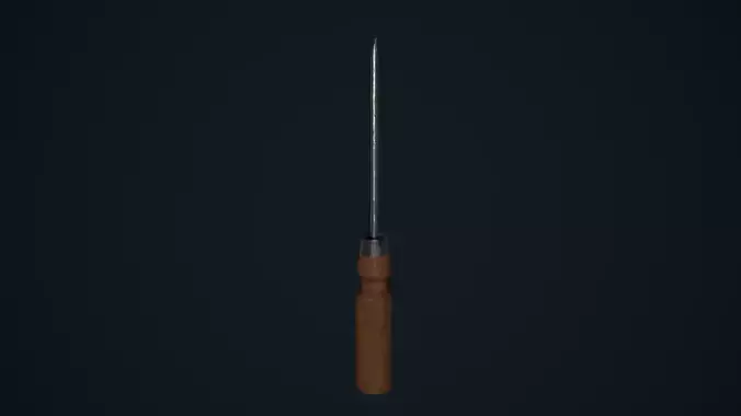 Screwdriver knife Low-poly 3D model