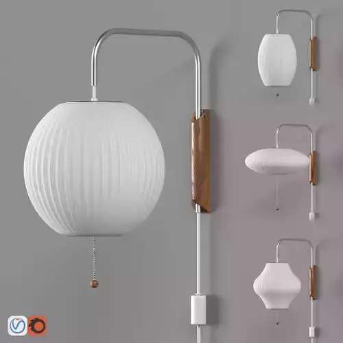 Nelson Bubble Wall Sconce Cabled Collection 3D model