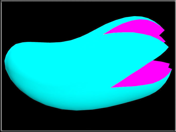 Furry Tail Low-poly 3D model_2