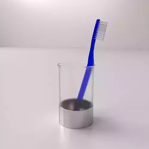 Toothbrush Glass 3D model