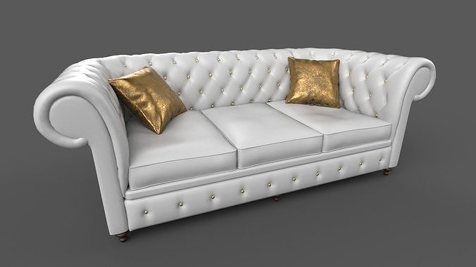 Chesterfield Sofa - 6 versions 3D model 5